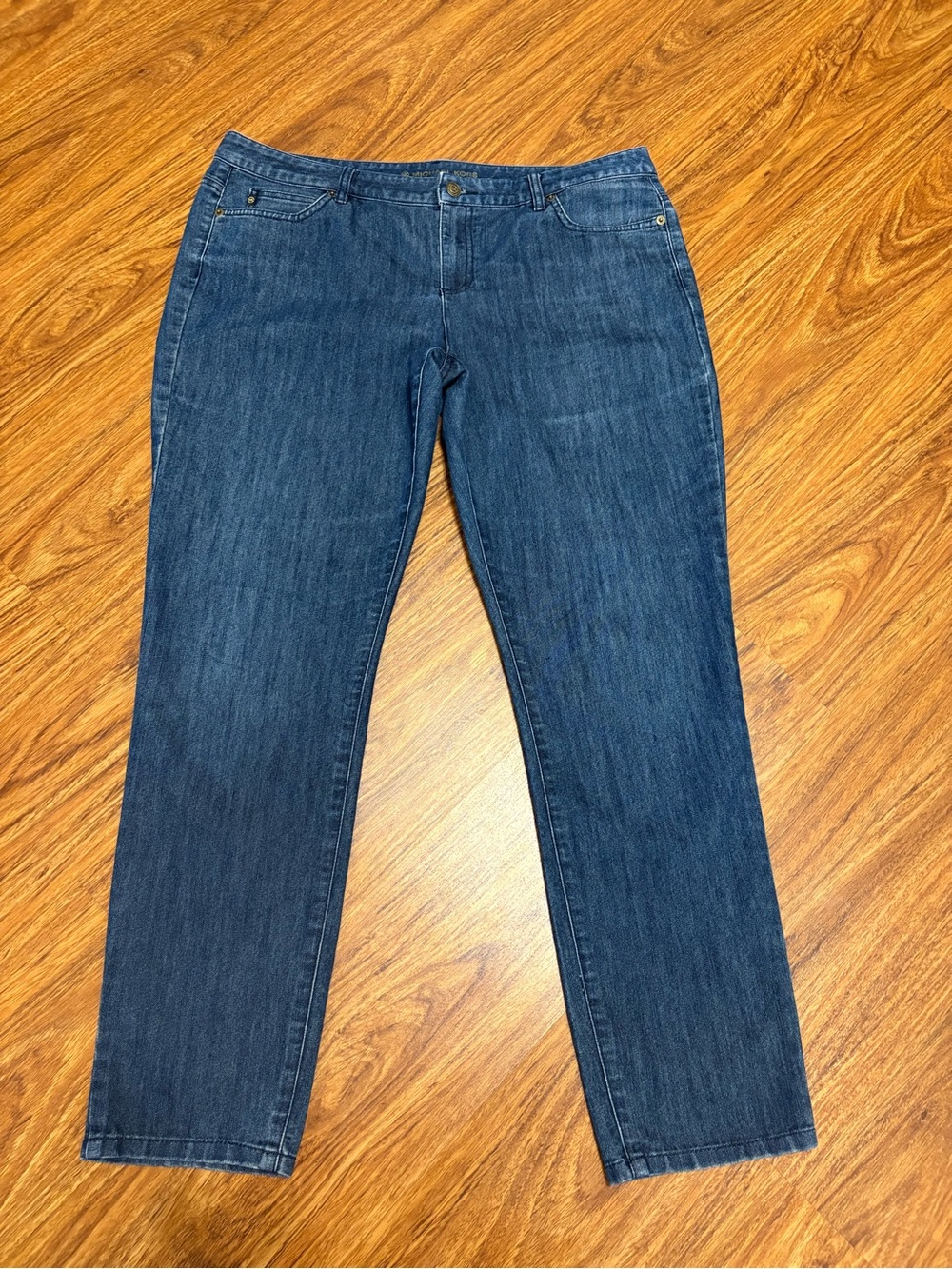 Michael Kors Classic Women’s Dark Blue Straight-Leg Jeans - Size 14